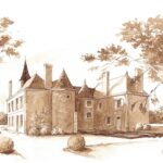 Aquarelle du Château des Lutz